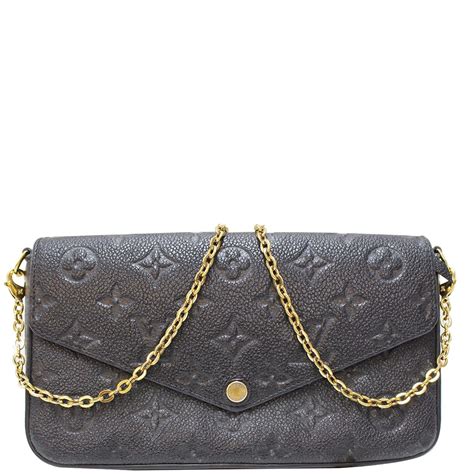 louis vuitton pochette felicie empreinte leather